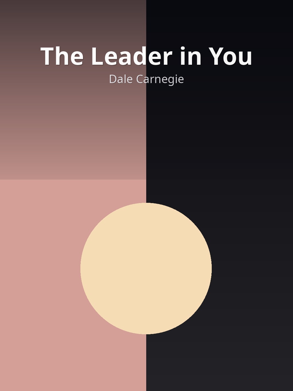 The Leader in You by Dale Carnegie book cover