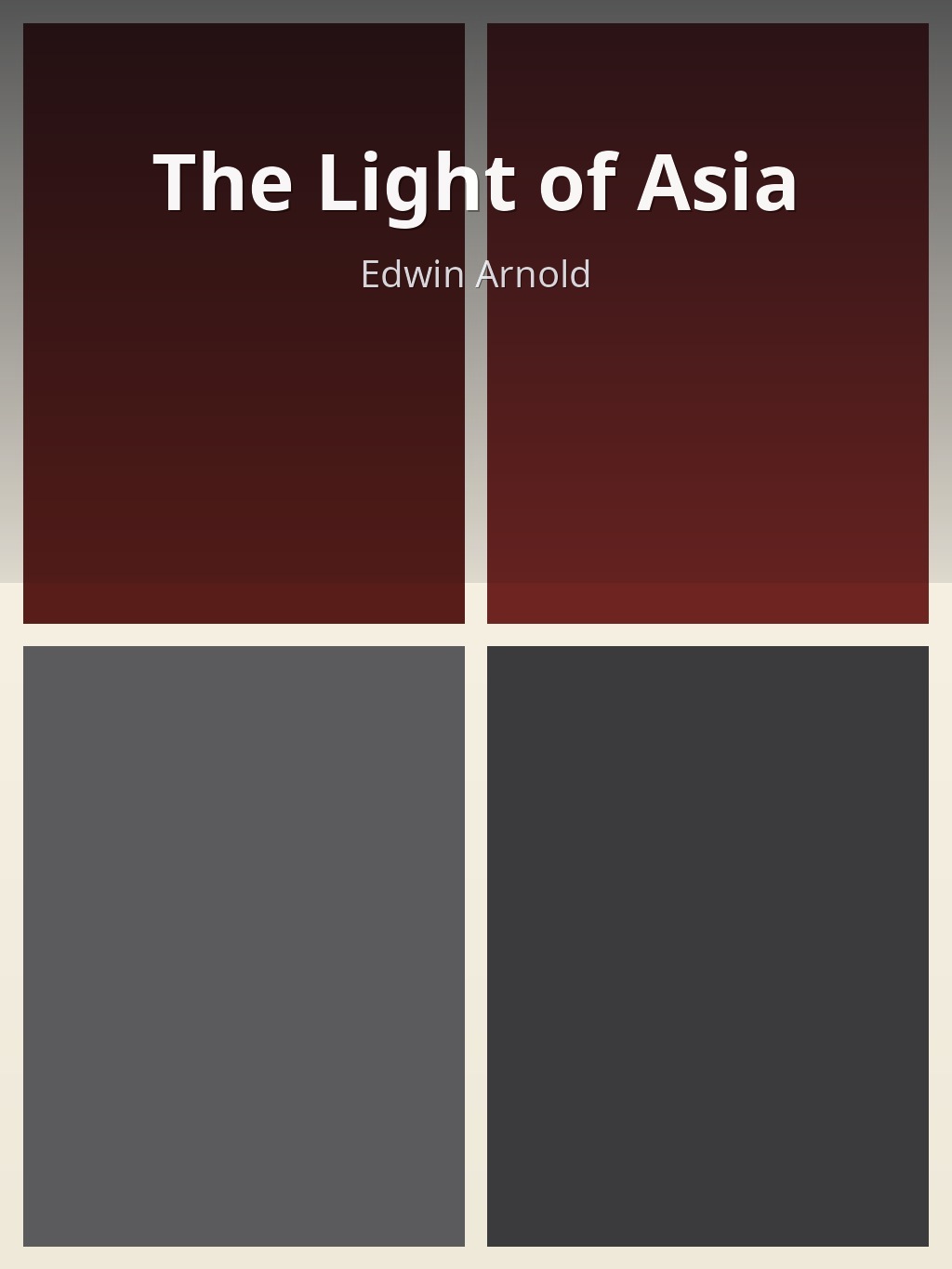 The Light of Asia by Edwin Arnold book cover