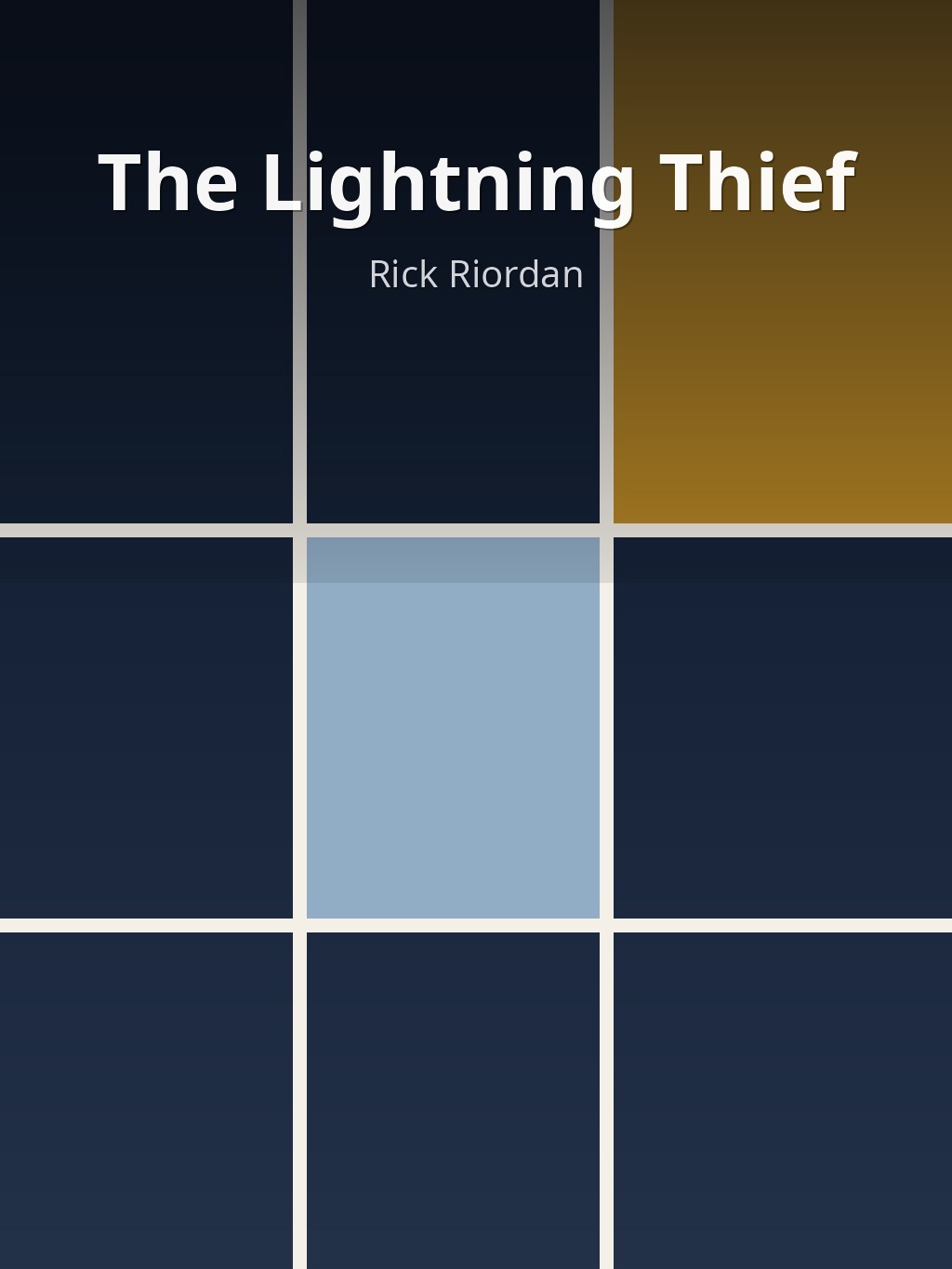 The Lightning Thief by Rick Riordan book cover