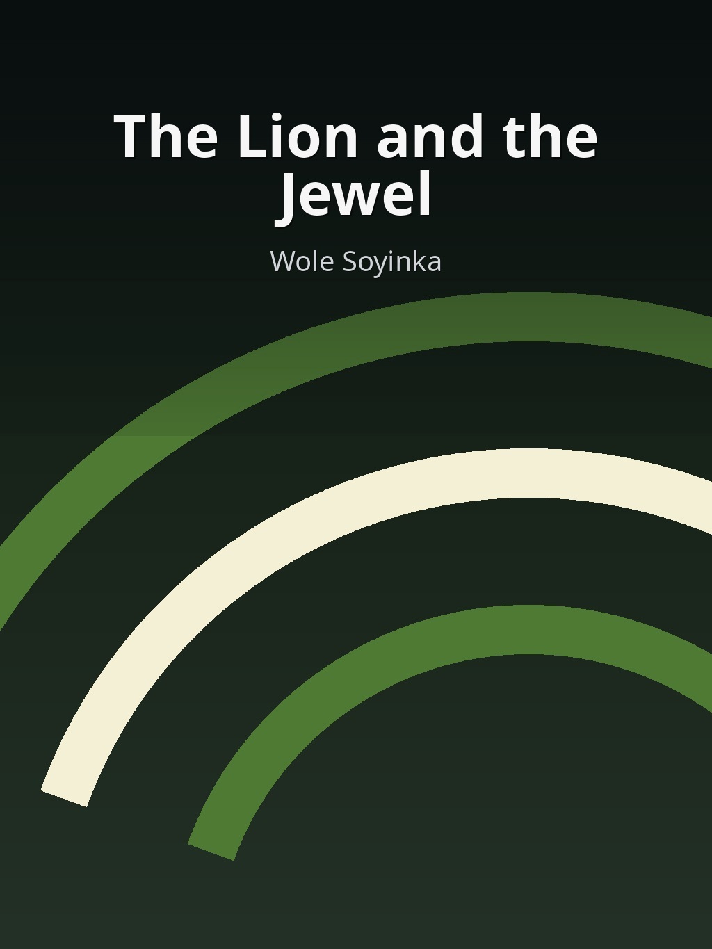The Lion and the Jewel by Wole Soyinka book cover