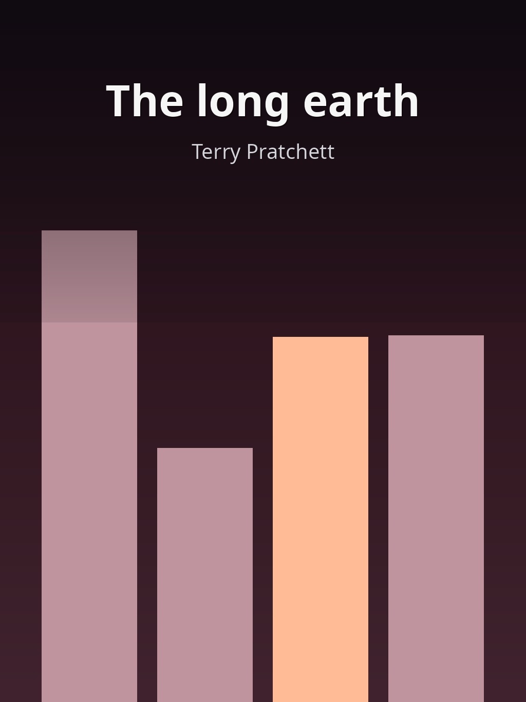 The long earth by Terry Pratchett book cover