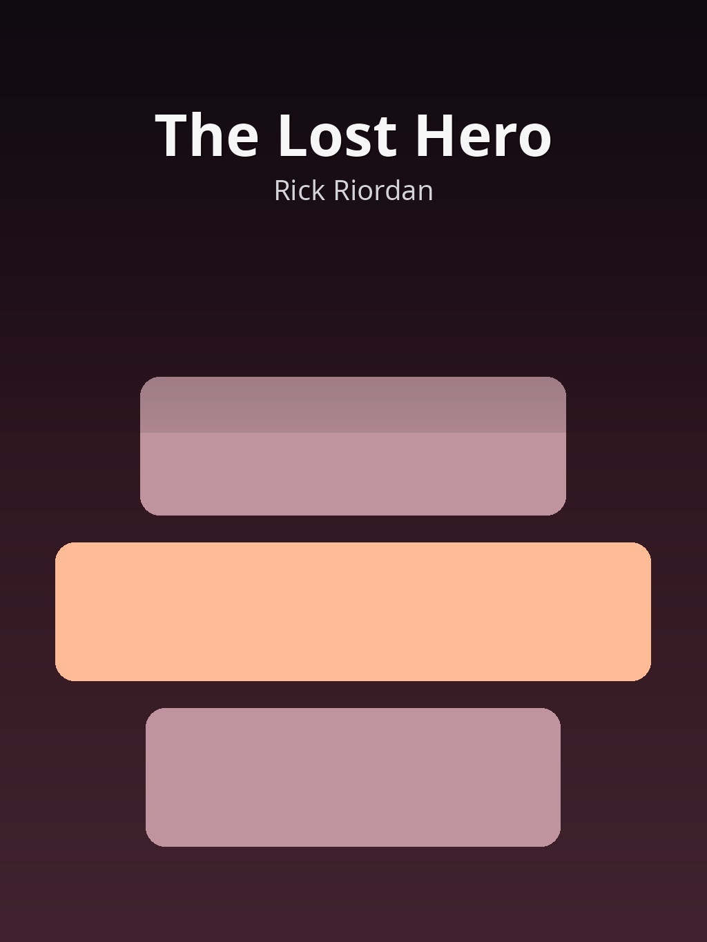The Lost Hero by Rick Riordan book cover