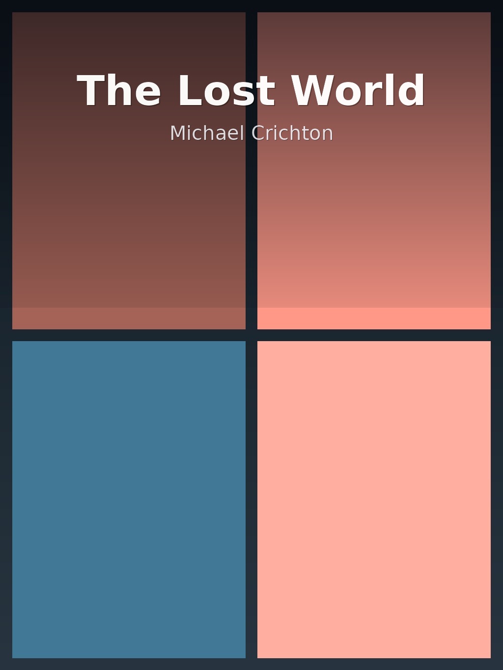 The Lost World by Michael Crichton book cover