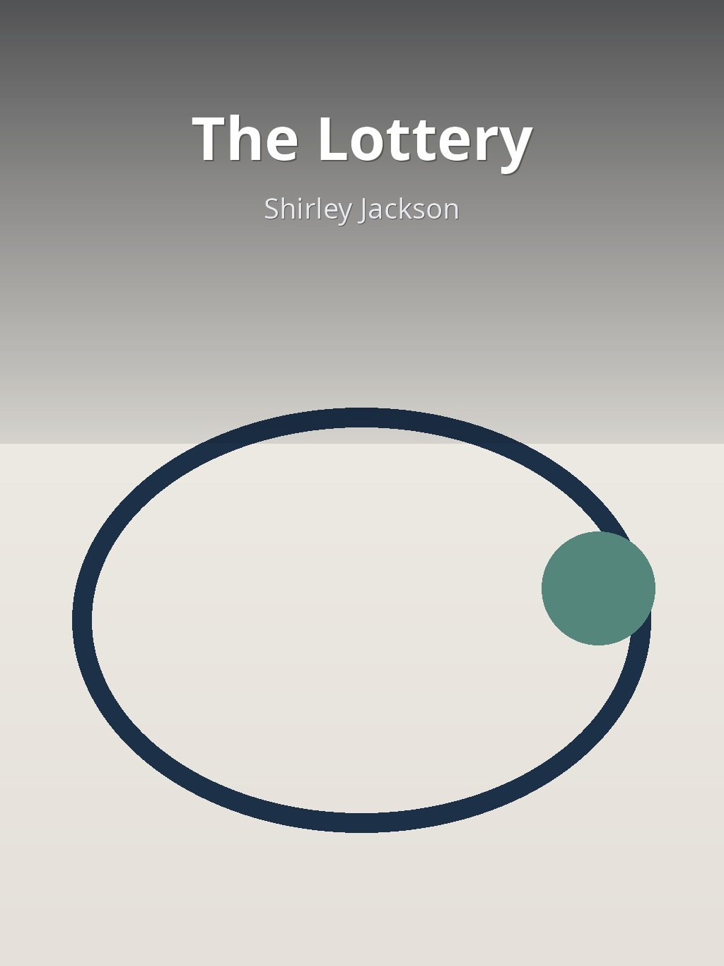 The Lottery by Shirley Jackson book cover