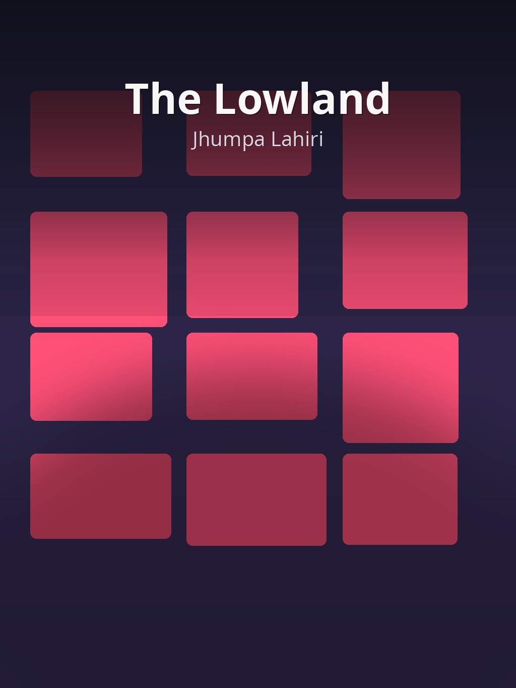 The Lowland by Jhumpa Lahiri book cover