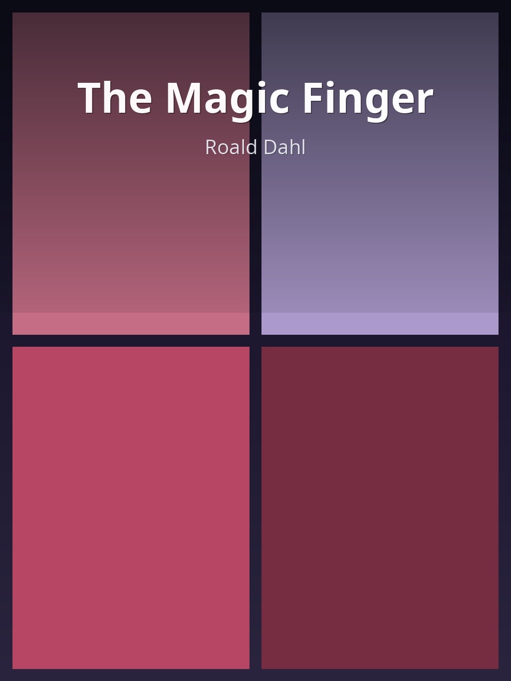 The Magic Finger by Roald Dahl book cover
