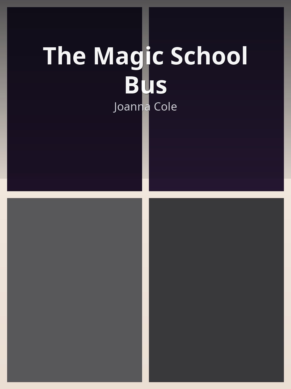 The Magic School Bus by Joanna Cole book cover