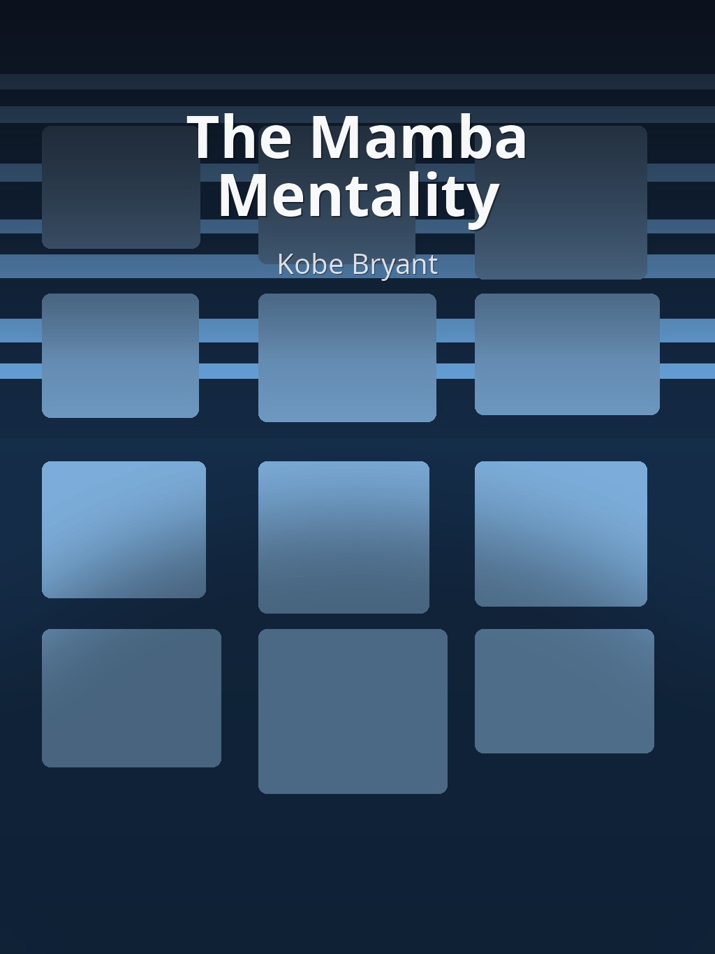 The Mamba Mentality by Kobe Bryant book cover