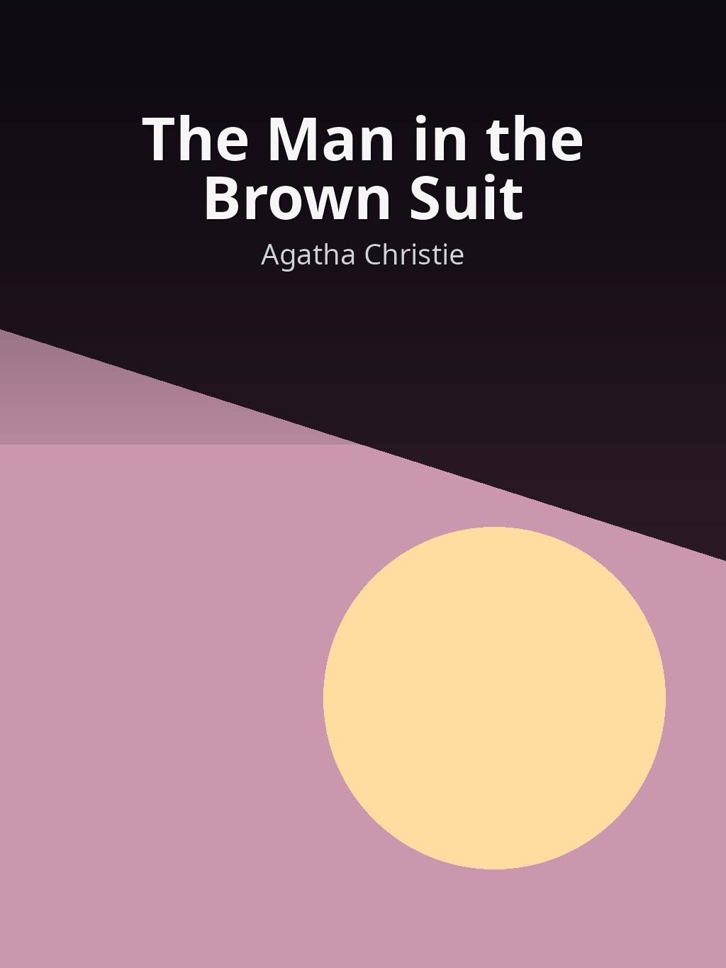 The Man in the Brown Suit by Agatha Christie book cover