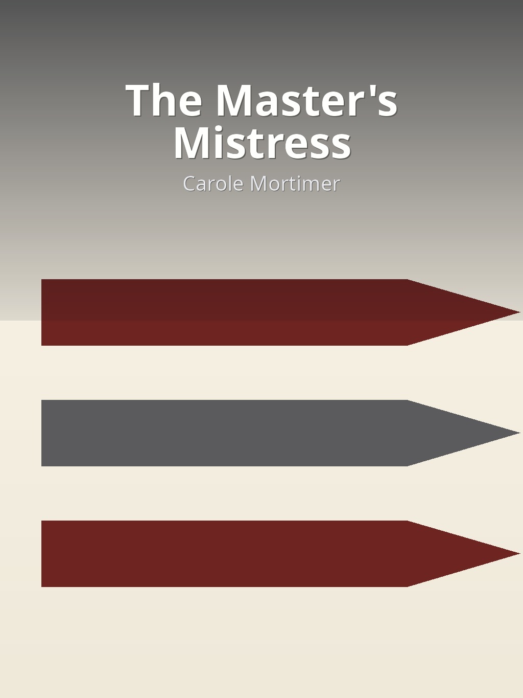 The Master's Mistress by Carole Mortimer book cover