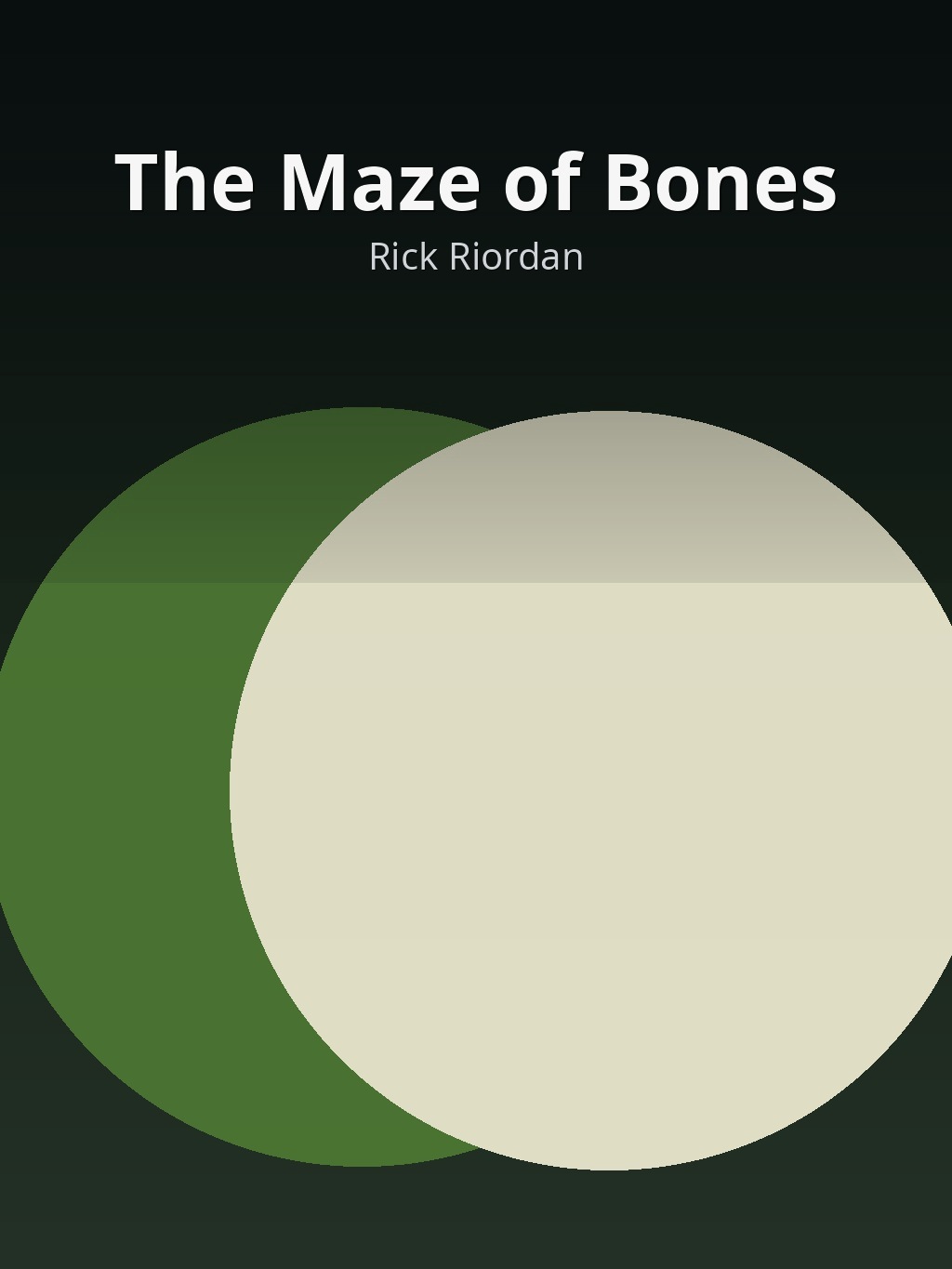 The Maze of Bones by Rick Riordan book cover