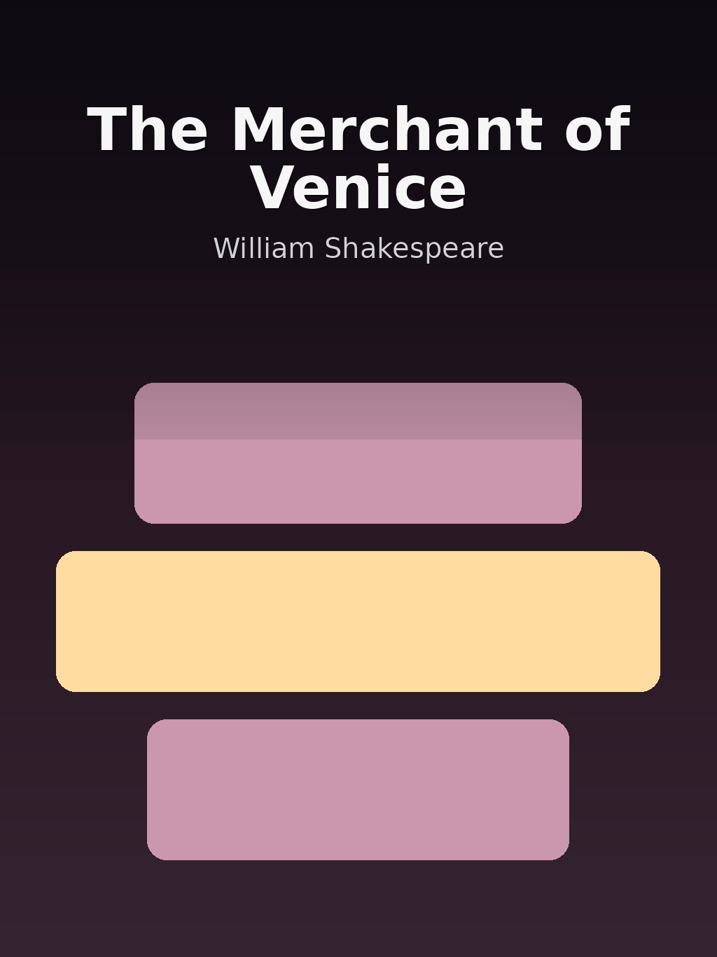 The Merchant of Venice by William Shakespeare book cover