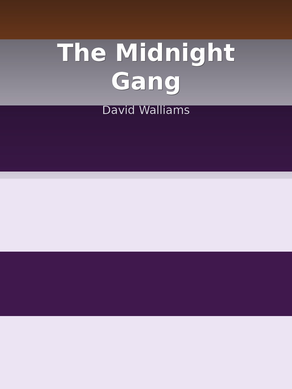 The Midnight Gang by David Walliams book cover