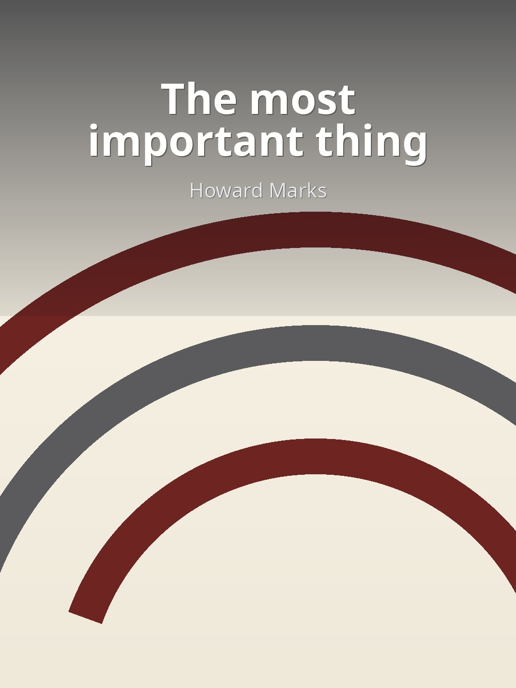 The most important thing by Howard Marks book cover