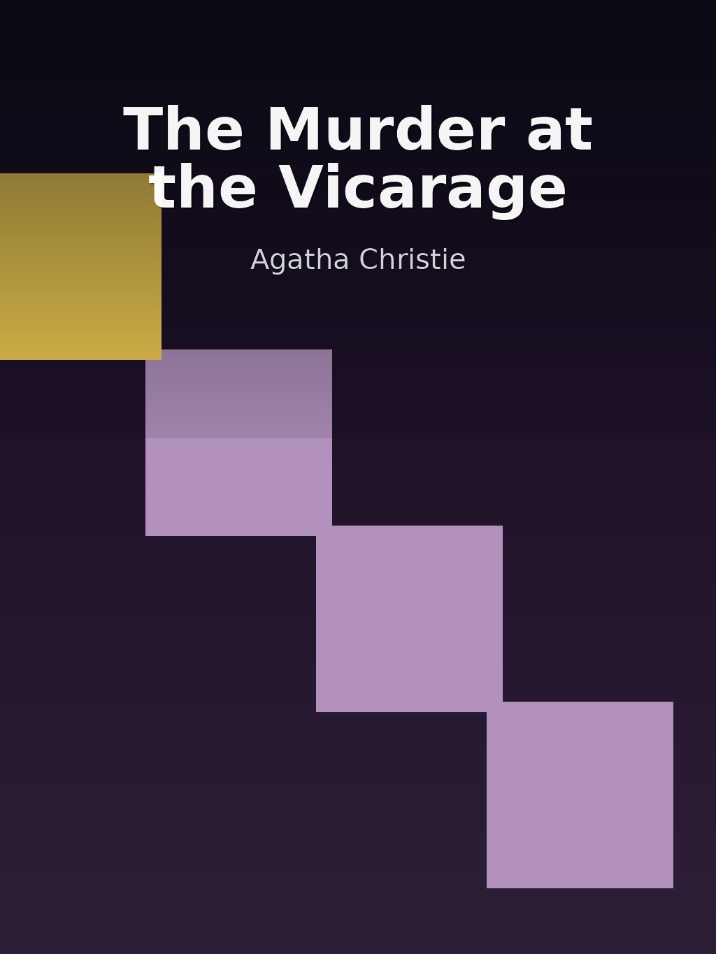 The Murder at the Vicarage by Agatha Christie book cover