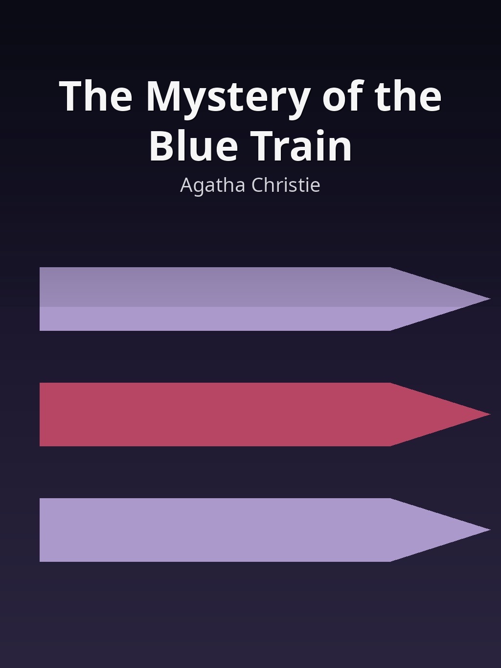 The Mystery of the Blue Train by Agatha Christie book cover
