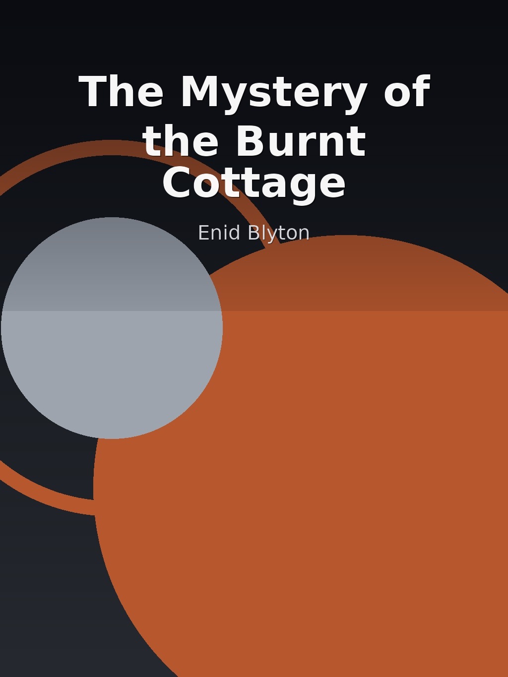 The Mystery of the Burnt Cottage by Enid Blyton book cover