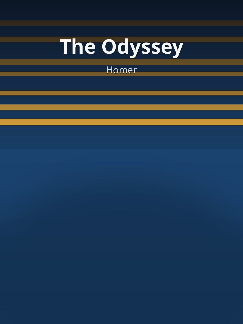 The Odyssey by Homer book cover
