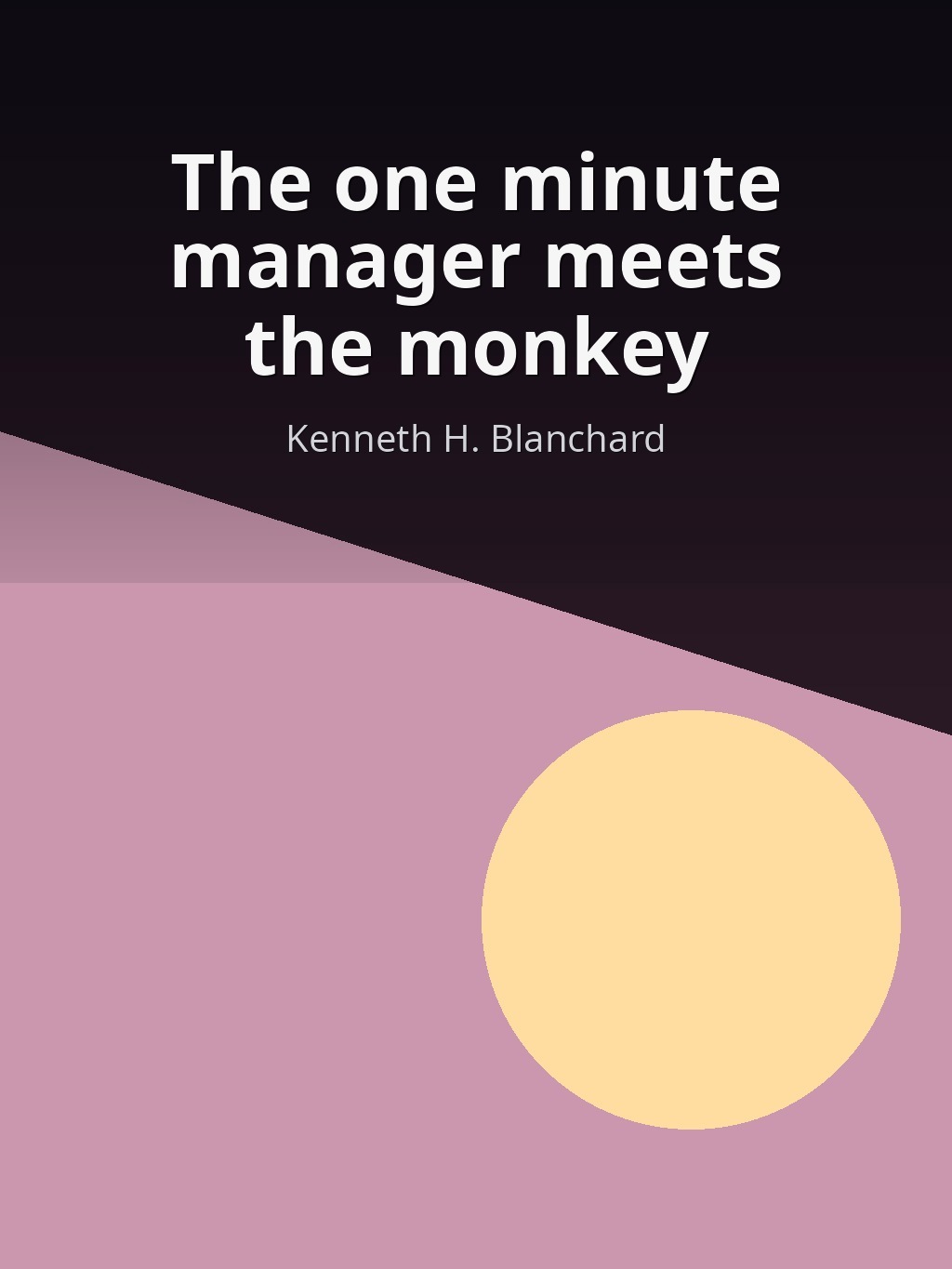 The one minute manager meets the monkey by Kenneth H. Blanchard book cover