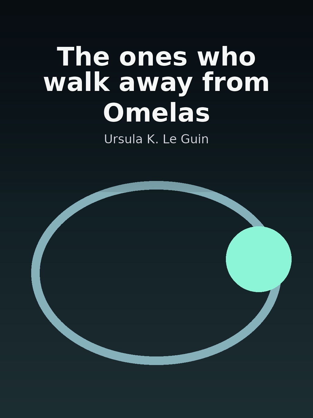 The ones who walk away from Omelas by Ursula K. Le Guin book cover