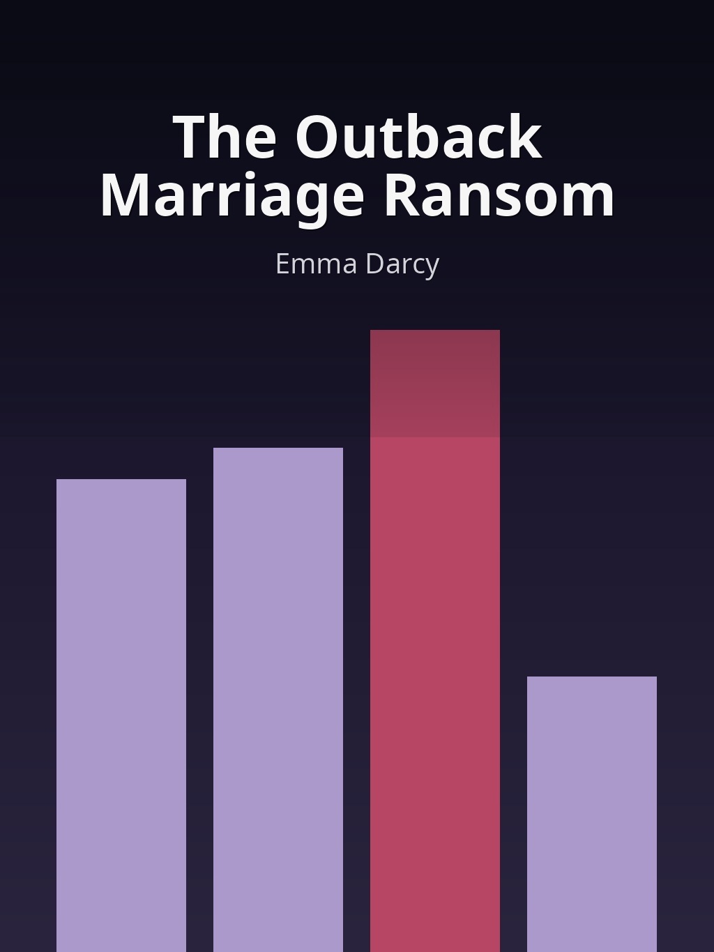 The Outback Marriage Ransom by Emma Darcy book cover