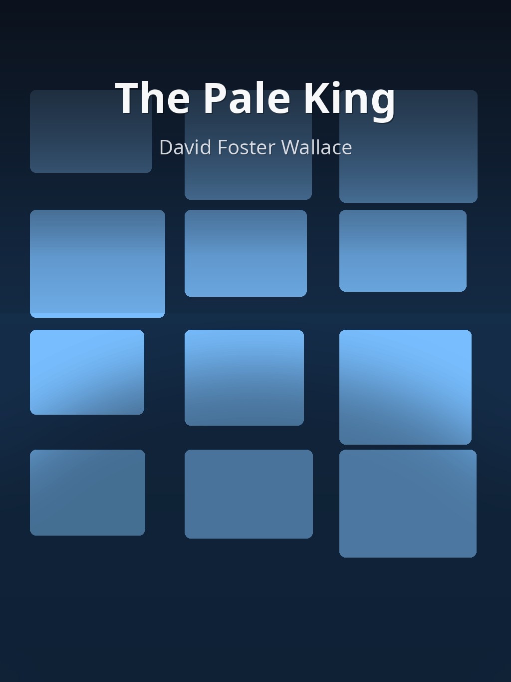 The Pale King by David Foster Wallace book cover