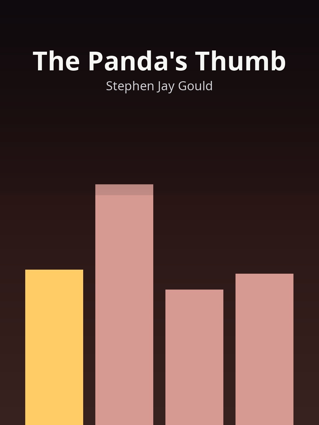 The Panda's Thumb by Stephen Jay Gould book cover