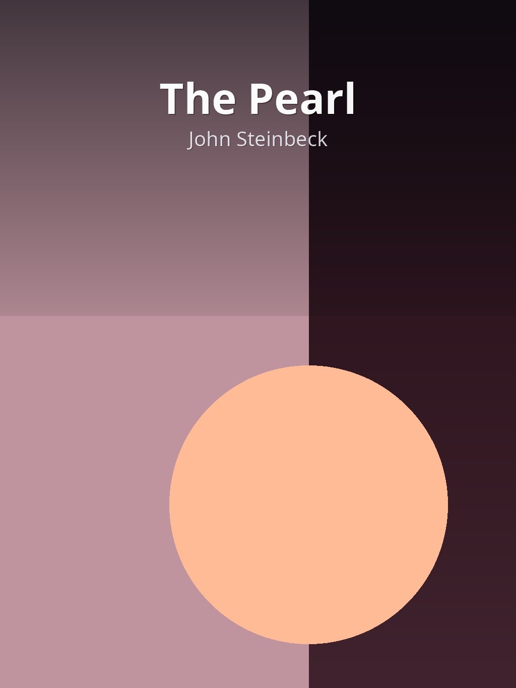The Pearl by John Steinbeck book cover