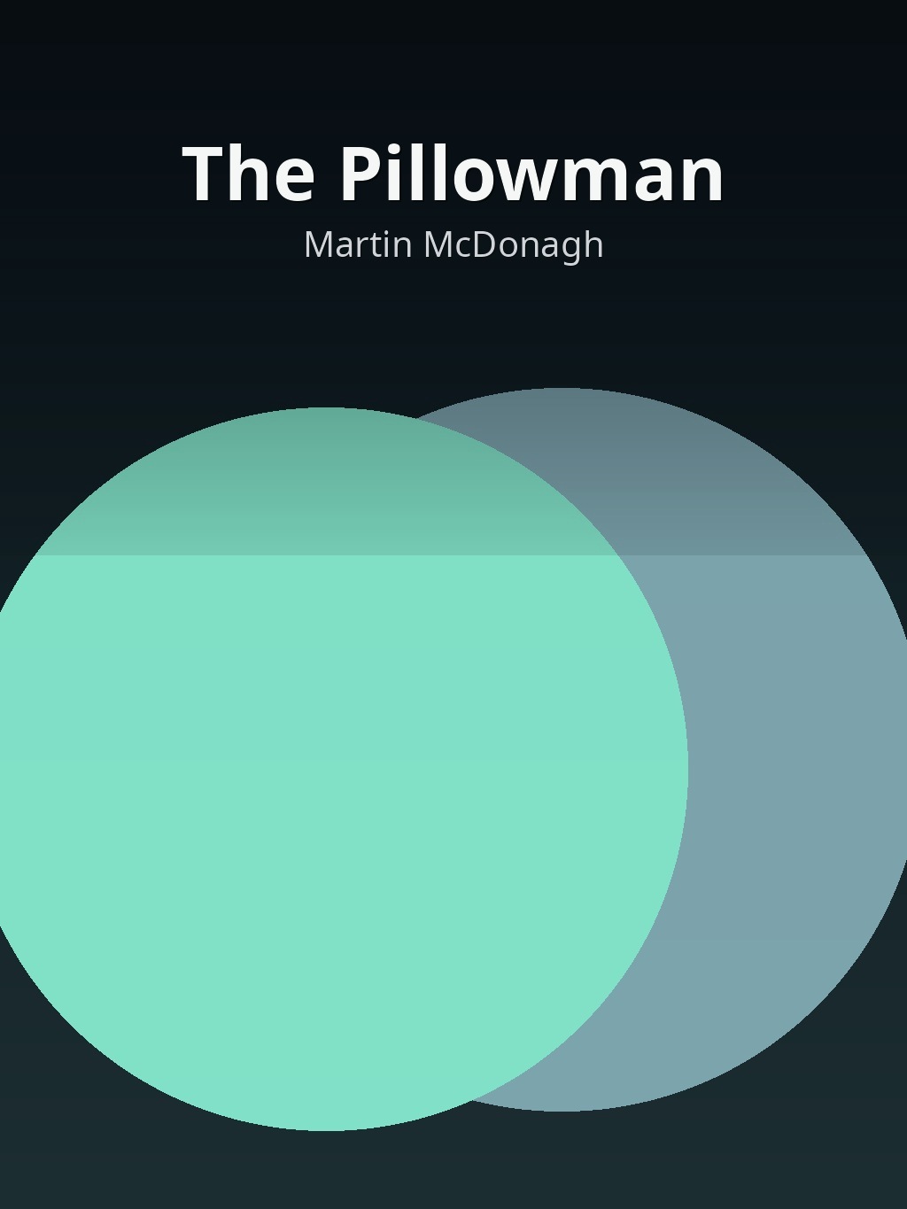 The Pillowman by Martin McDonagh book cover