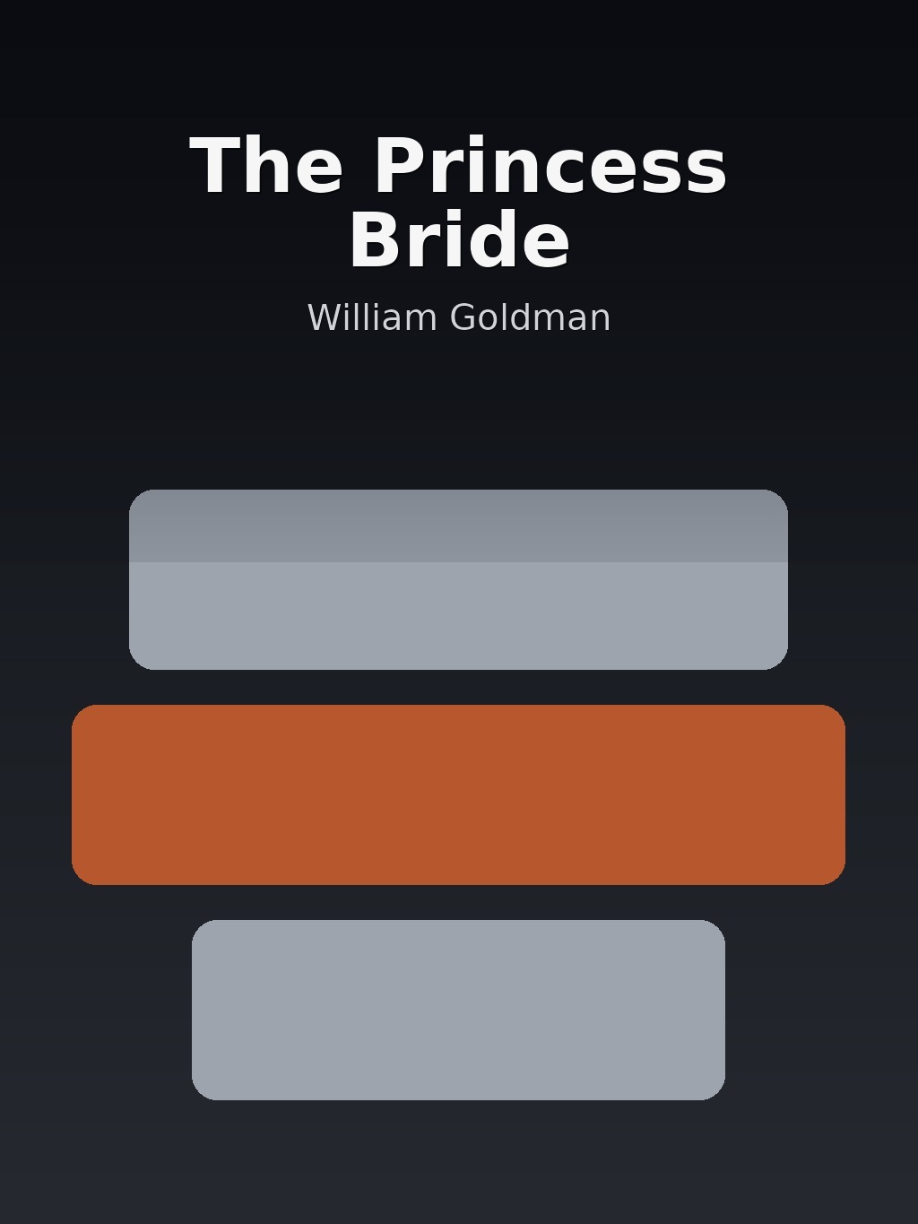 The Princess Bride by William Goldman book cover