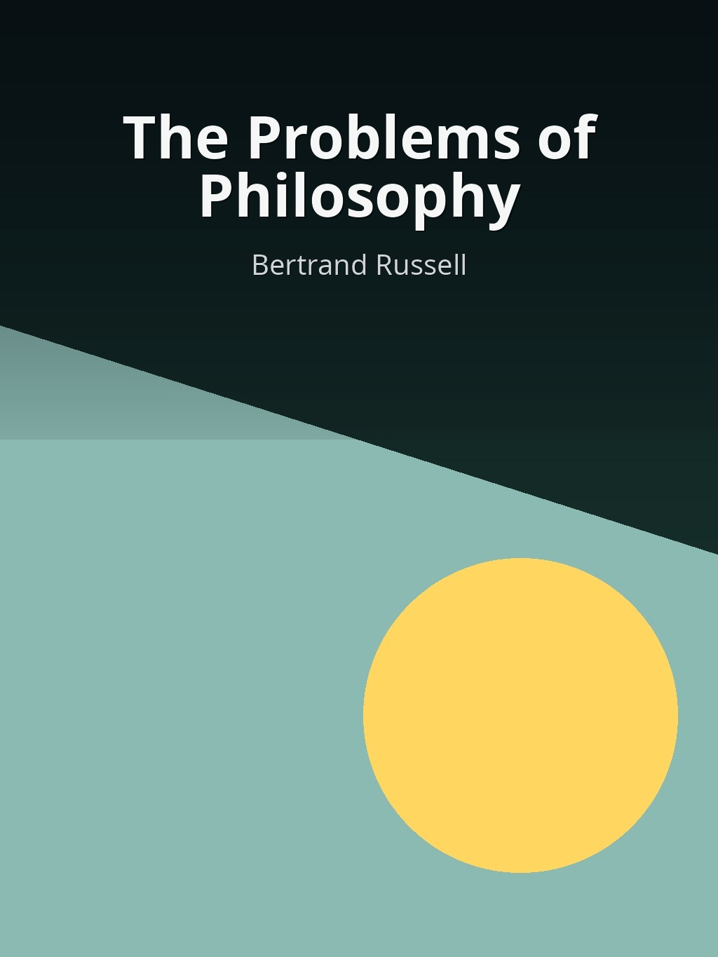 The Problems of Philosophy by Bertrand Russell book cover