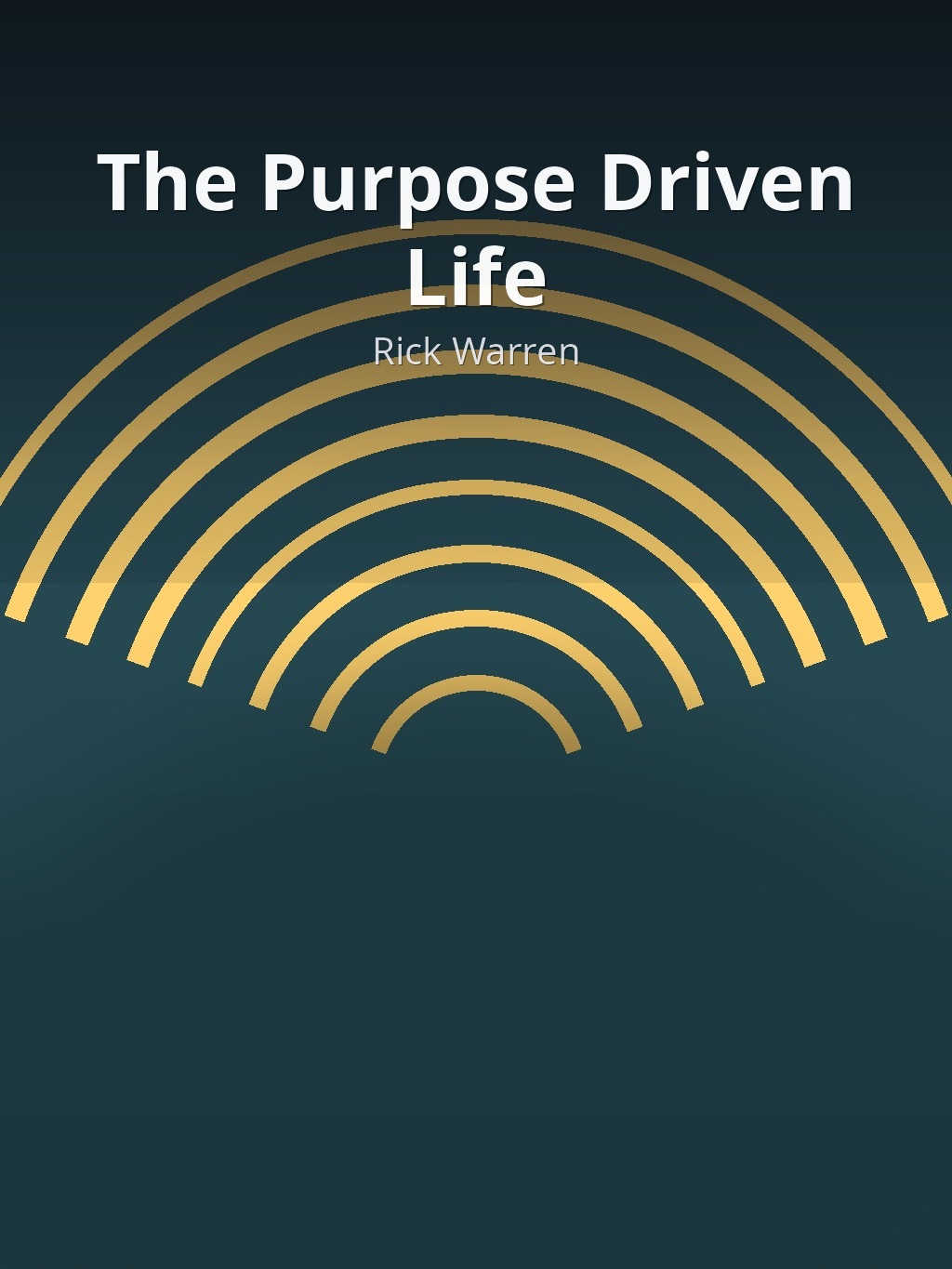 The Purpose Driven Life by Rick Warren book cover