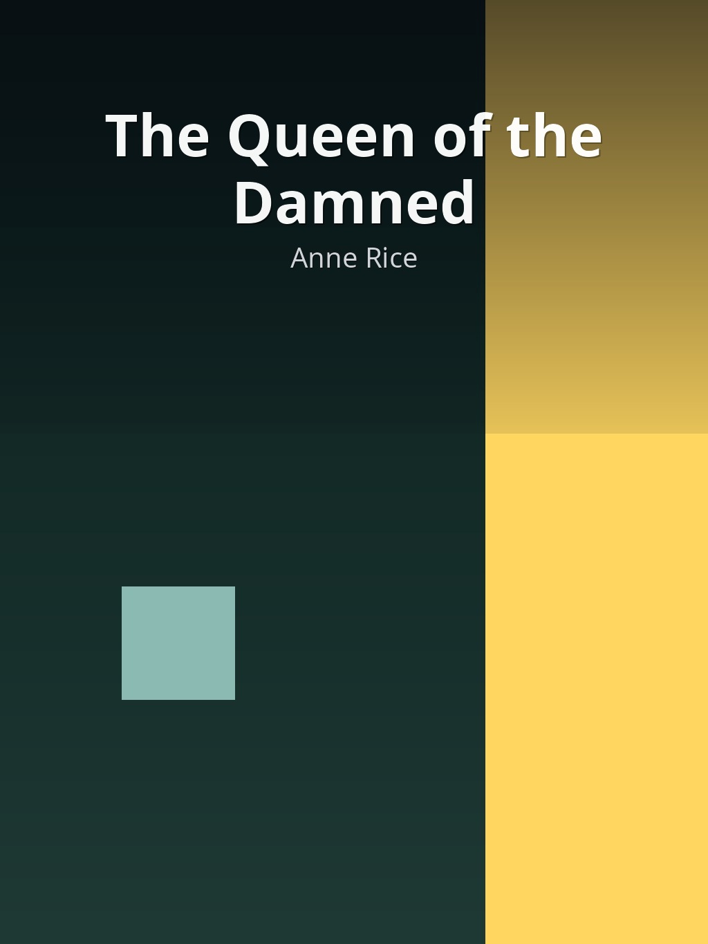 The Queen of the Damned by Anne Rice book cover