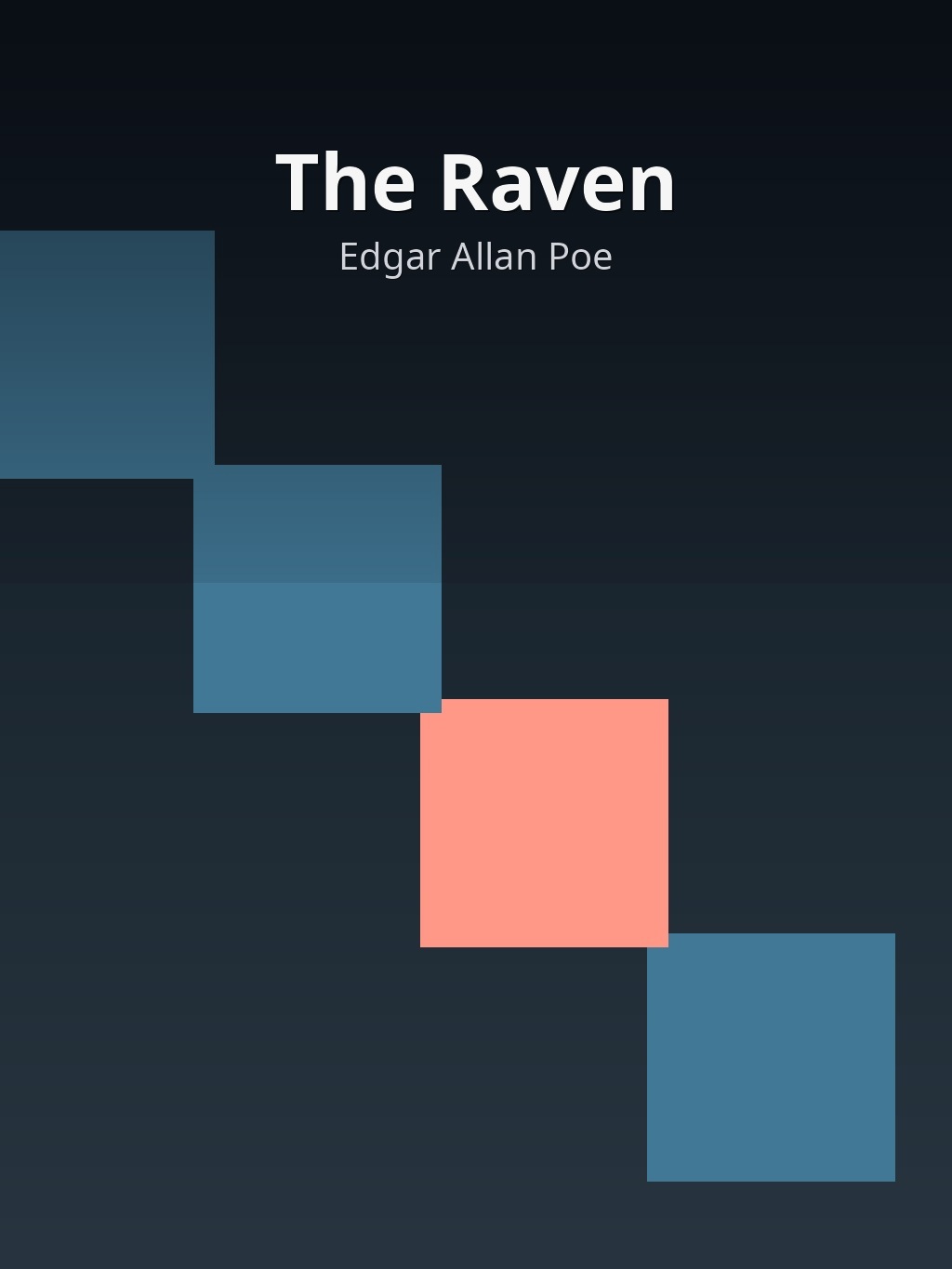 The Raven by Edgar Allan Poe book cover