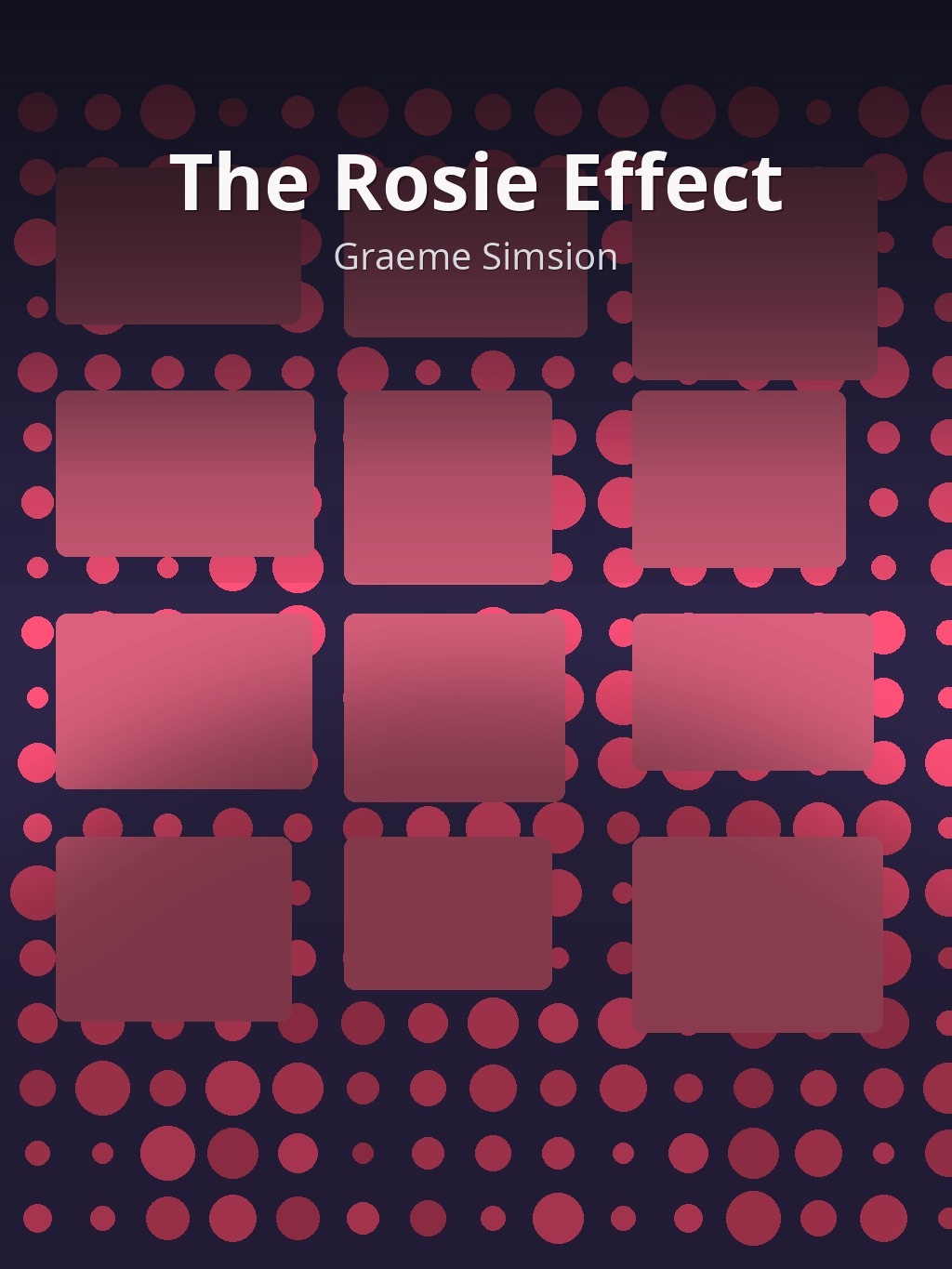 The Rosie Effect by Graeme Simsion book cover