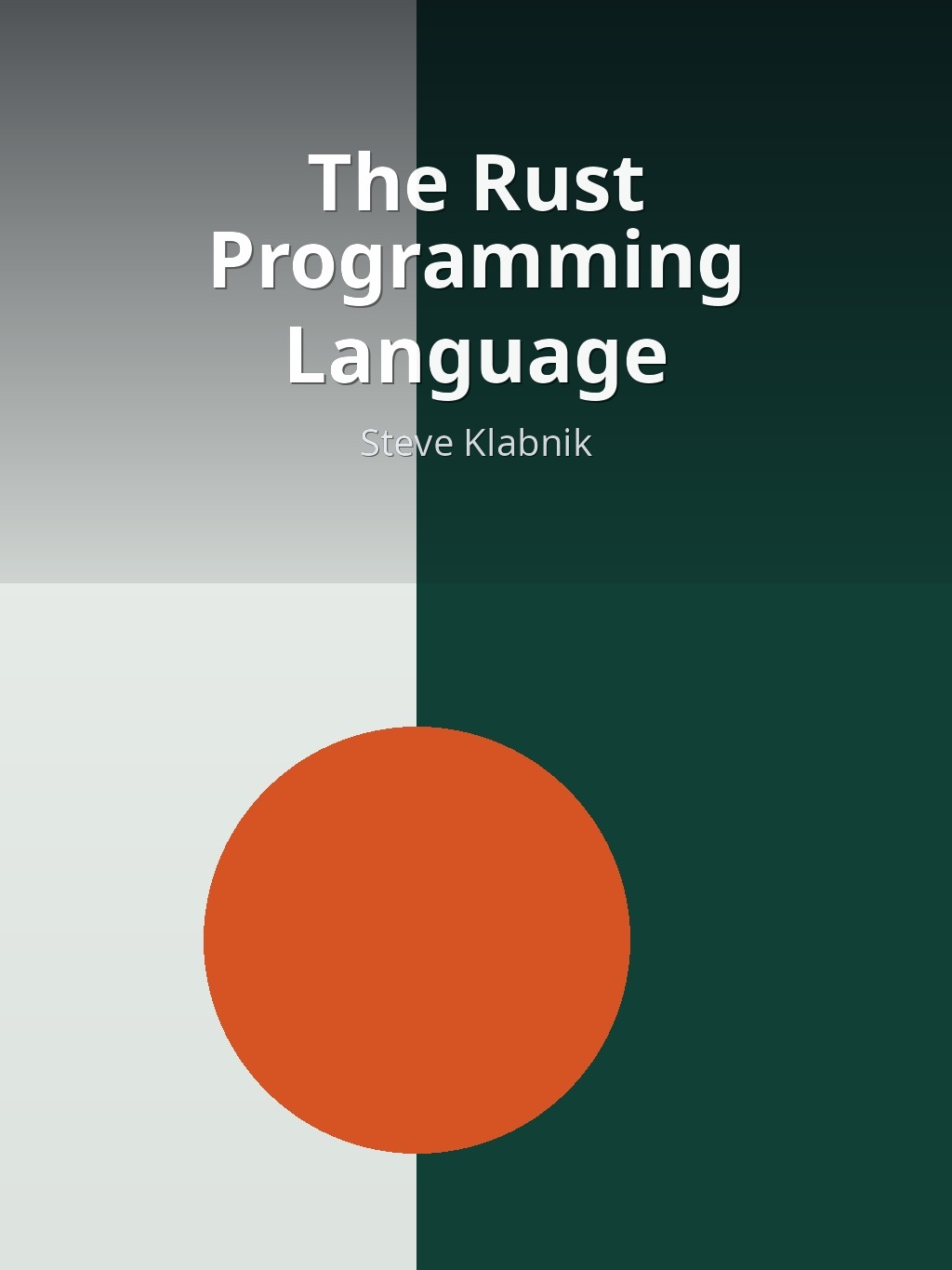 The Rust Programming Language by Steve Klabnik book cover