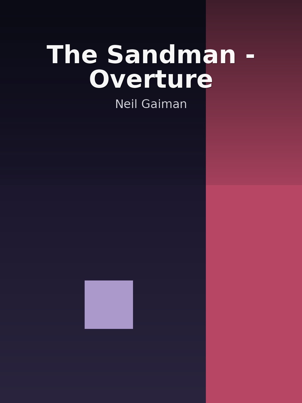 The Sandman - Overture by Neil Gaiman book cover