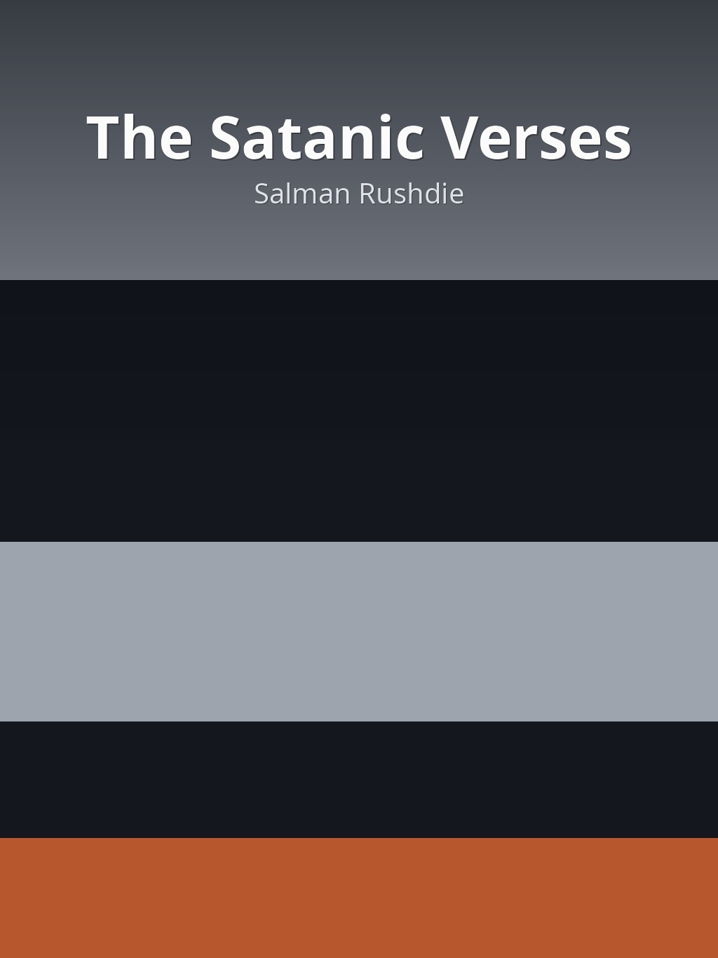 The Satanic Verses by Salman Rushdie book cover