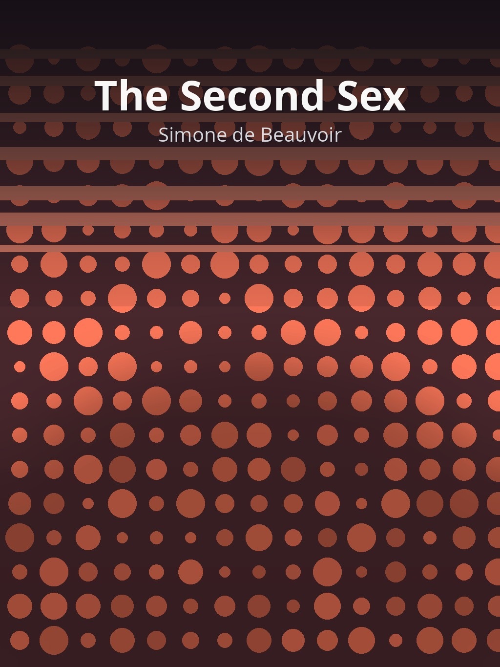 The Second Sex by Simone de Beauvoir book cover