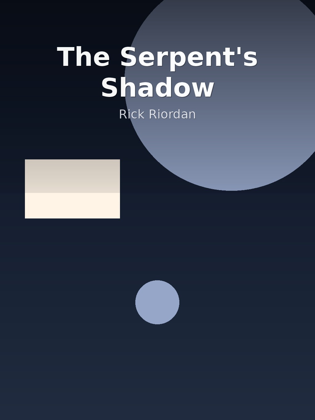 The Serpent's Shadow by Rick Riordan book cover