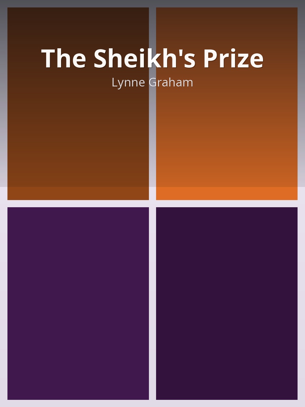 The Sheikh's Prize by Lynne Graham book cover