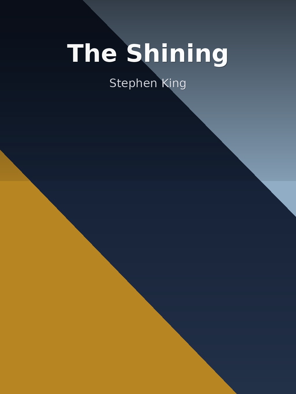 The Shining by Stephen King book cover