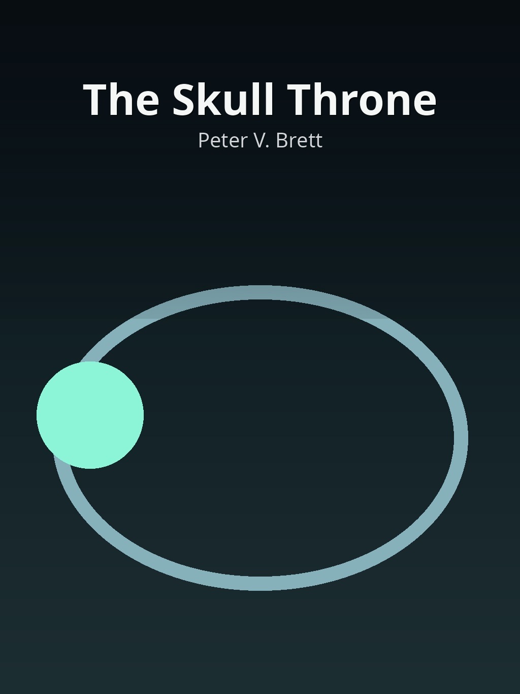 The Skull Throne by Peter V. Brett book cover