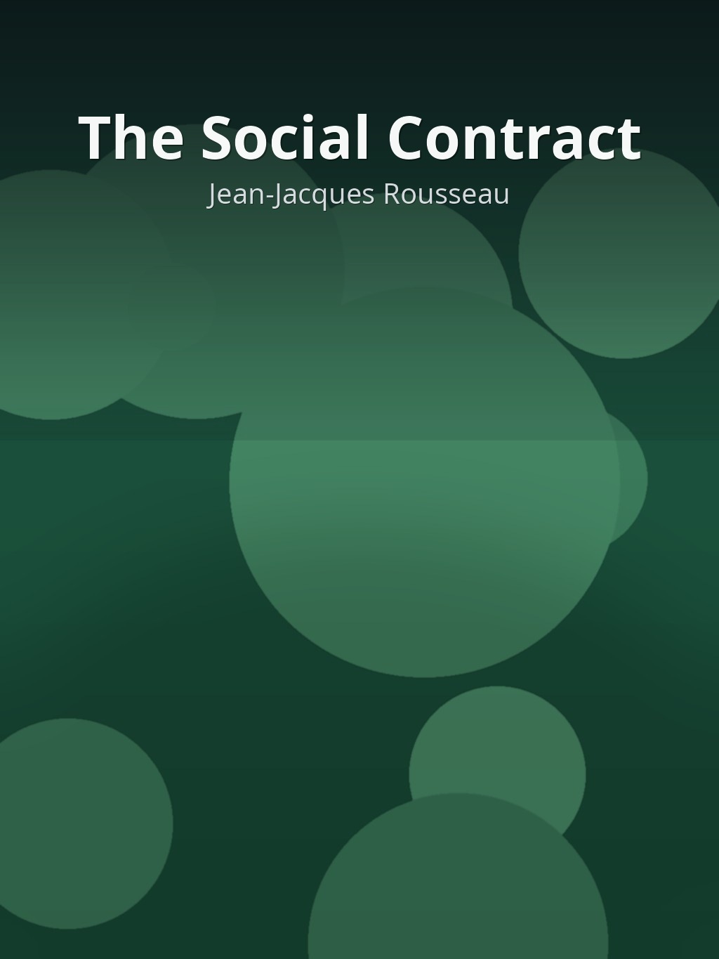 The Social Contract by Jean-Jacques Rousseau book cover