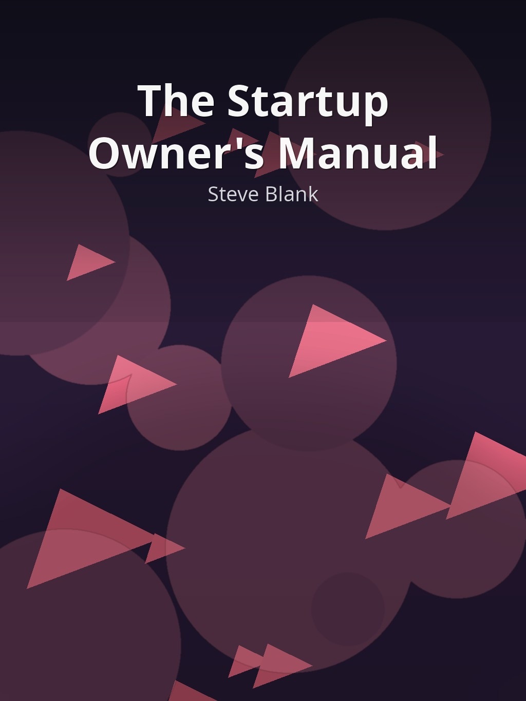 The Startup Owner's Manual by Steve Blank book cover