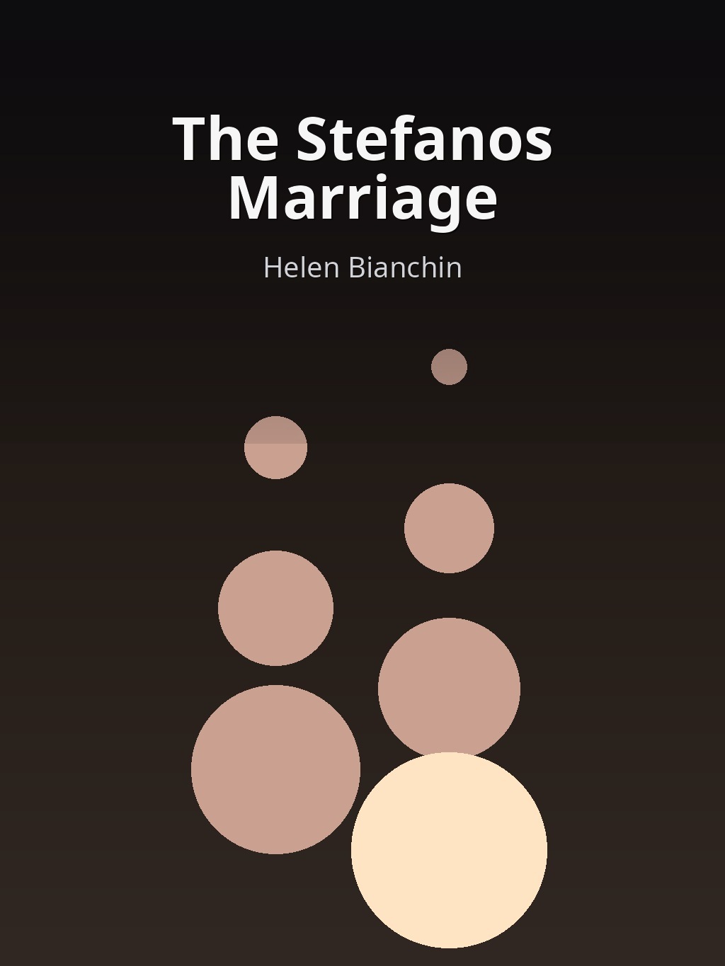 The Stefanos Marriage by Helen Bianchin book cover