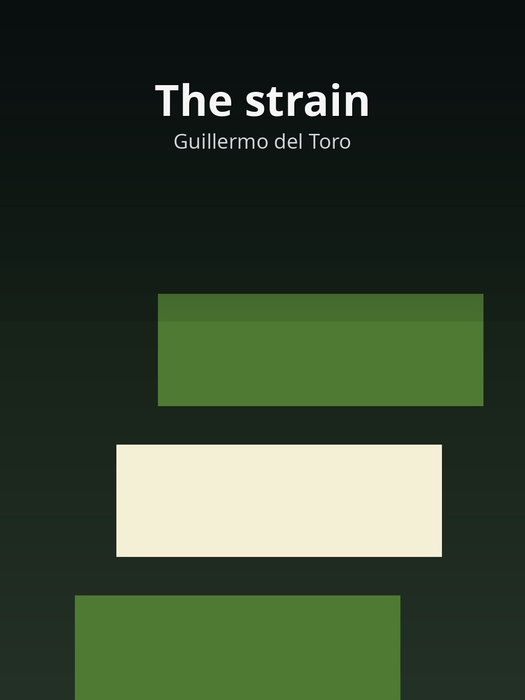The strain by Guillermo del Toro book cover