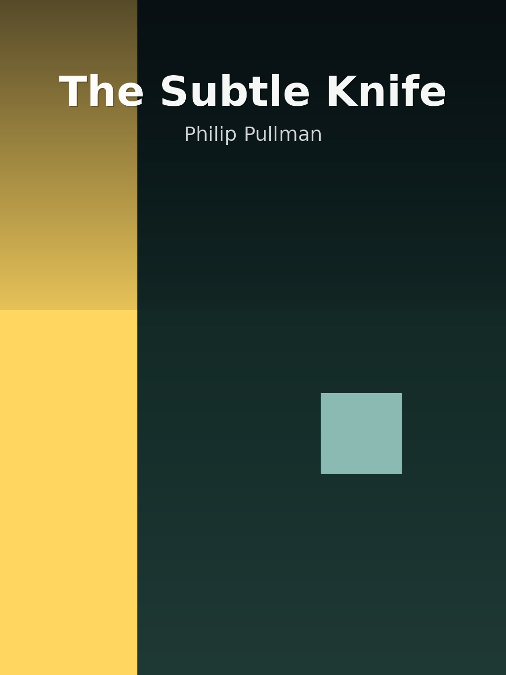 The Subtle Knife by Philip Pullman book cover