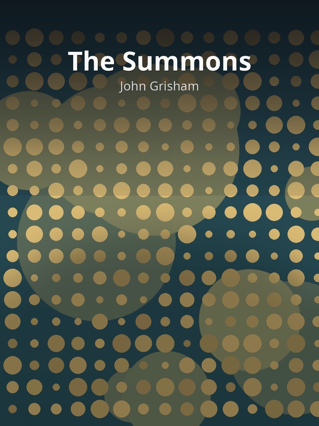 The Summons by John Grisham book cover