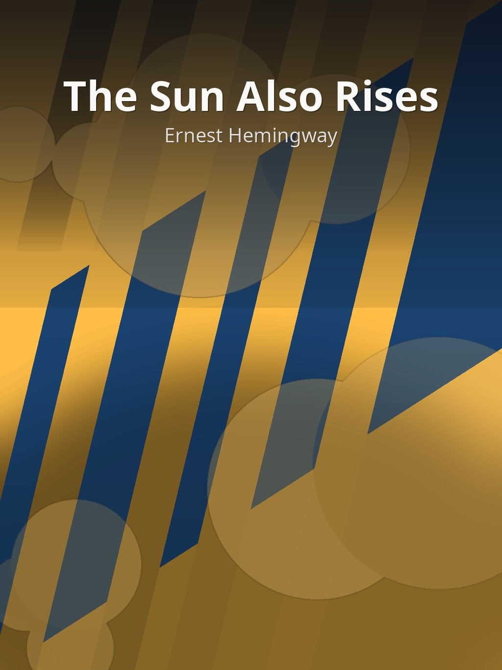 The Sun Also Rises by Ernest Hemingway book cover